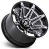 22x10 Fuel Off-Road Chrome w/ Gloss Black Lip FC401 8x6.5/165 -18mm
