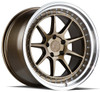 18x9.5 Aodhan DS-X Bronze w/ Machined Lip (Flow Form) 5x4.5/114.3 30mm