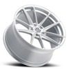 (Clearance - No Returns) 19x10.5 Victor Equipment Zuffen Silver w/ Brushed Face (Rotary Forged) 5x130 55mm