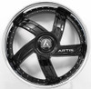 26x10 Artis Vestavia XL Gloss Black w/ Stainless Steel Chrome Lip (CUSTOM)
