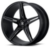 20x9 Asanti ABL-22 Gloss Black Milled 5x4.5/114.3 35mm
