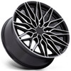 22X9.5 Niche Calabria 6 Gloss Black Machined NC278 6x135 30mm