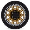 17X8.5 Black Rhino BR016 Tusk Matte Gold w/ Machined Ring 6x5.5/139.7 -10mm