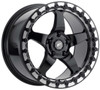 17x10 Forgestar D5 Beadlock Gloss Black w/ Machined Lip (Flow Formed) 5x120  45mm