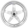 22x10.5 Weld Performance Ventura S105 Gloss Silver Machined (Rotary Formed) 5x4.75/120.7 13mm
