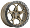20x10 Weld Off-Road Ledge W106 Satin Bronze w/ Satin Black Lip (Rotary Forged) 5x5/127 -18mm
