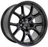 20x10 OE Replica Dodge Challenger DG21 Satin Black 5x115 18mm