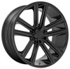 24x10 DUB Flex Gloss Black S256 6x135 30mm