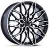22X9 Niche Calabria 5 Gloss Black Machined NC277 5x112 27mm
