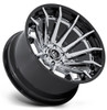 24x12 Fuel Off-Road Burn Chrome w/ Gloss Black Lip FC403 (* May Require Trimming) 5x5/127 -44mm