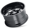 Cali Off-Road Wheels 20x10 Cali Off-Road Sevenfold 9111BM Gloss Black w/ Milled Spokes 8x170 -25mm 