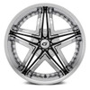 Diablo Wheels 22x8.5 Diablo Blitz Chrome w/ Black Inserts (CUSTOM) 