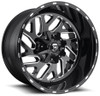 Fuel Off-Road Wheels 20X10 Fuel Off-Road Triton Black Milled D581 6x135 6x5.5/139.7 -19mm* 