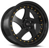 Vors Wheels 18x9 Vors VR2 Glos Black w/ Gold Rivets (CUSTOM 2-3 weeks) 35mm** 