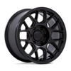 17x8.5 KMC KM730 Hatchet Matte Black 6x135 0mm