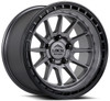 17x9 Lock Off-Road Baja Matte Grey w/ Matte Black Ring 5x5/127 0mm