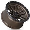 17x9 Lock Off-Road Krawler Matte Bronze w/ Matte Black Ring 6x5.5/139.7 -12mm