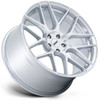 20X9 TSW TW002 Lasarthe Gloss Silver Machined (Flow Formed) 5x112 27mm