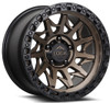 17x9 Lock Off-Road Lunatic Matte Bronze w/ Matte Black Ring 6x135 1mm