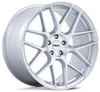 22X9 TSW TW002 Lasarthe Gloss Silver Machined (Flow Formed) 5x120 27mm