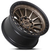 17x9 Lock Off-Road Baja Matte Bronze w/ Matte Black Ring 6x5.5/139.7 -12mm
