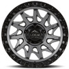 18x9 Lock Off-Road Lunatic Matte Grey w/ Matte Black Ring 6x5.5/139.7 -12mm