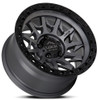 18x9 Lock Off-Road Lunatic Matte Grey w/ Matte Black Ring 6x5.5/139.7 -12mm