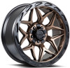 22x10 Lock Off-Road Matrix Matte Bronze w/ Matte Black Ring 6x135 6x5.5/139.7 -18mm