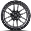 22x10 Lock Off-Road Krawler Matte Grey w/ Matte Black Ring 8x6.5/165 -18mm
