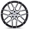 20X10.5 TSW TW002 Lasarthe Gloss Black Machined (Flow Formed) 5x112 30mm