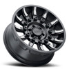 (Clearance) 18x9 Black Rhino Mission Matte Black w/ Machined Tinted Spokes 5x150 12mm