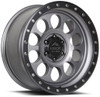 17x9 Lock Off-Road 50CAL Matte Grey w/ Matte Black Ring 6x5.5/139.7 -12mm