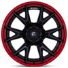 20x9 Fuel Off-Road Catalyst Matte Black w/ Candy Red Lip FC402 6x5.5/139.7 1mm