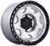 17X8.5 Black Rhino BR018 Voyager Silver Machined w/ Matte Black Lip 6x135 0mm