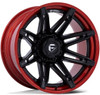 22x12 Fuel Off-Road Matte Black w/ Candy Red Lip FC401 (* May Require Trimming) 8x170 -44mm