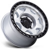 17X8.5 Black Rhino BR018 Voyager Silver Machined w/ Matte Black Lip 6x5.5/139.7 0mm