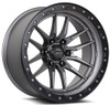 20x9 Lock Off-Road Krawler Matte Grey w/ Matte Black Ring 6x135 0mm
