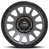 17x9 Lock Off-Road Yosemite Matte Grey w/ Matte Black Ring 6x135 0mm