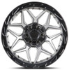 17x9 Lock Off-Road Matrix Matte Grey w/ Matte Black Ring 5x5/127 5x5.5/139.7 -12mm
