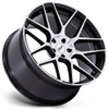 18X9 TSW TW002 Lasarthe Gloss Black Machined (Flow Formed) 5x112 45mm