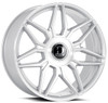 22x9.5 Dolce Luxury Verona Gloss Silver Brushed 6x135 6x5.5/139.7 18mm
