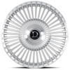 24x10 Dolce Luxury Trento Gloss Silver Brushed 6x135 6x5.5/139.7 25mm