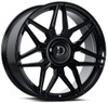 22x9.5 Dolce Luxury Verona Gloss Black 35mm (CUSTOM)