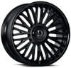 24x10 Dolce Luxury Lusso Gloss Black 6x135 6x5.5/139.7 35mm