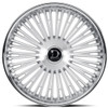 Dolce Luxury Wheels 22x9.5 Dolce Luxury Razzo Gloss Silver Brushed w/ Stainless Lip 35mm (CUSTOM) 