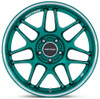Motegi Wheels 18X8.5 Motegi MR158 Hokkaido Green w/ Machined Lip 5x112 42mm 