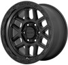 KMC Wheels 17x9 KMC KM544 Mesa Satin Black w/ Gloss Black Lip 6x4.5/114.3 18mm 