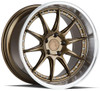 Aodhan Wheels 19x9.5 Aodhan DS07 Bronze w/ Machined Lip 5x4.5/114.3 30mm 