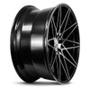 22x9 AXE 1AV ZX4 Gloss Black Machined Face 5x112 35mm (Custom)