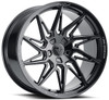 20x9 Blaque Diamond BD-F20 Gloss Black (Flow Forged) (True Directional) (Left) 5x115 10mm